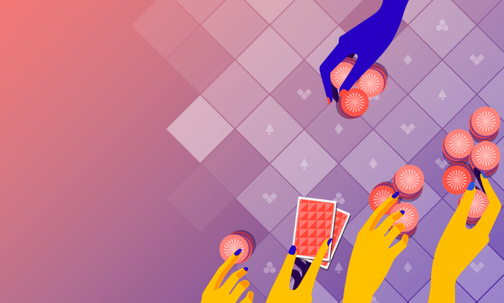 clip art of women's hands playing poker salmon Poker Power grid background
