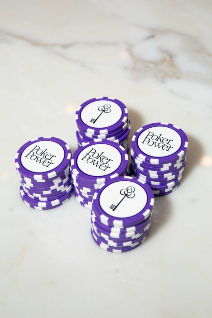Poker Power purple poker chips